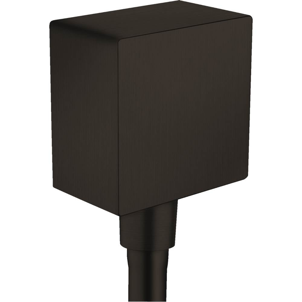 Axor - AXOR ShowerSolutions Wall Outlet Square with Check Valves in Matte Black - Matte Black