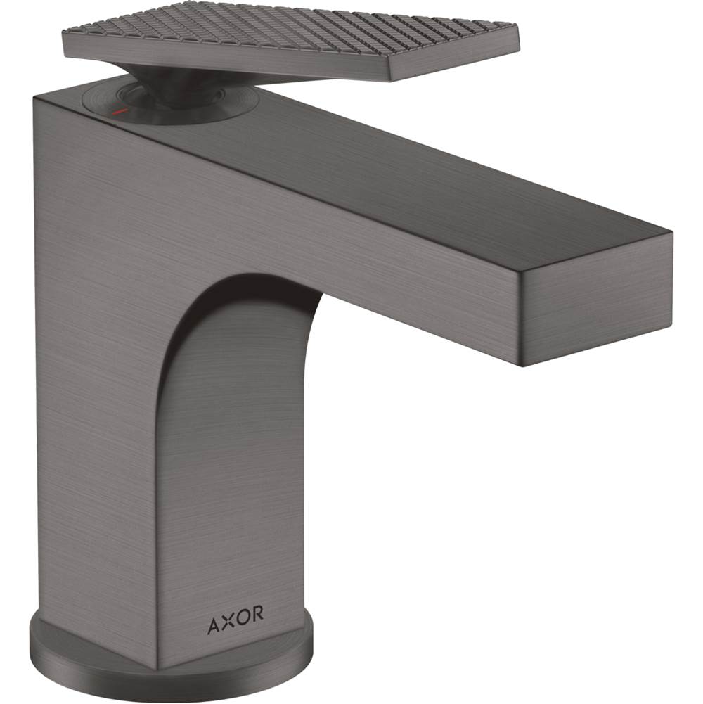 Axor - AXOR Citterio Single-Hole Faucet 90 with Pop-Up Drain- Rhombic Cut, 1.2 GPM in Brushed Black Chrome - Brushed Black Chrome