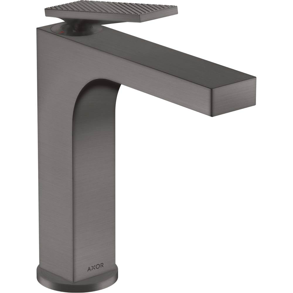 Axor - AXOR Citterio Single-Hole Faucet 160 with Pop-Up Drain- Rhombic Cut, 1.2 GPM in Brushed Black Chrome - Brushed Black Chrome