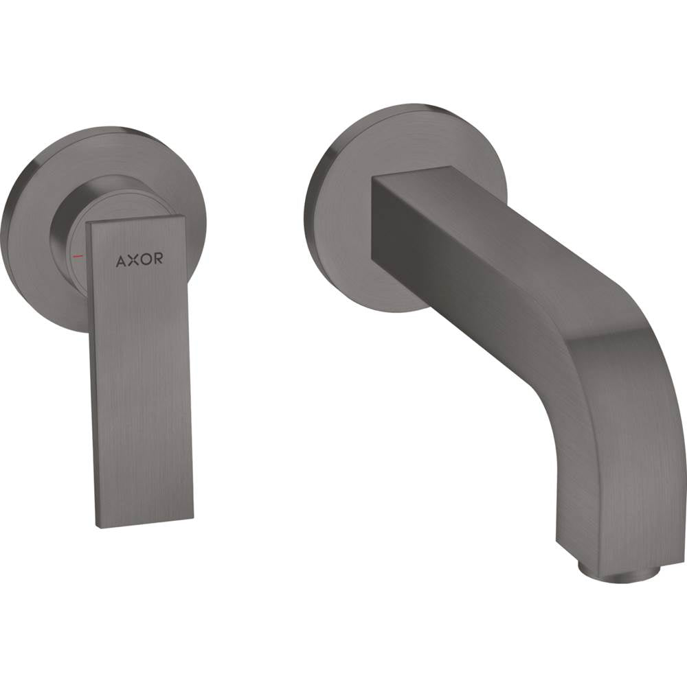 Axor - AXOR Citterio Wall-Mounted Single-Handle Faucet Trim, 1.2 GPM in Brushed Black Chrome - Brushed Black Chrome
