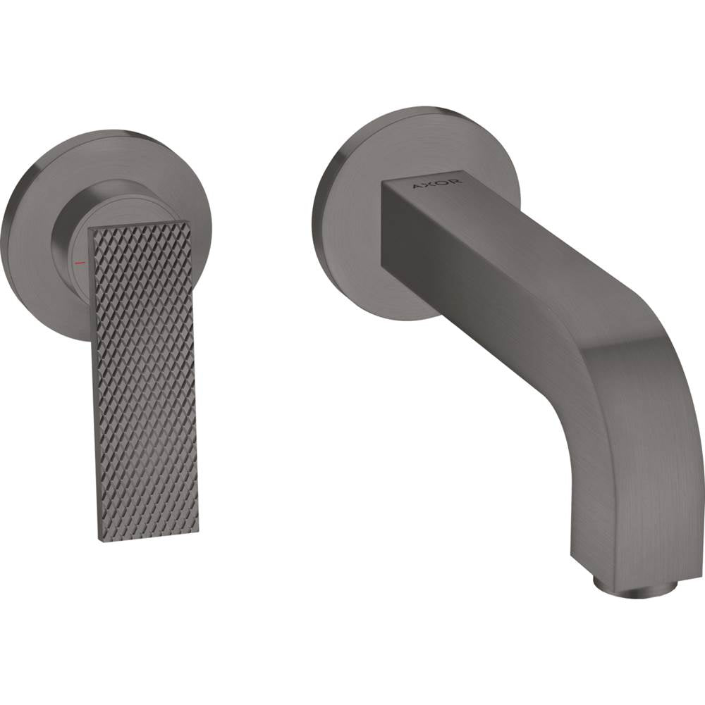 Axor - AXOR Citterio Wall-Mounted Single-Handle Faucet Trim- Rhombic Cut, 1.2 GPM in Brushed Black Chrome - Brushed Black Chrome