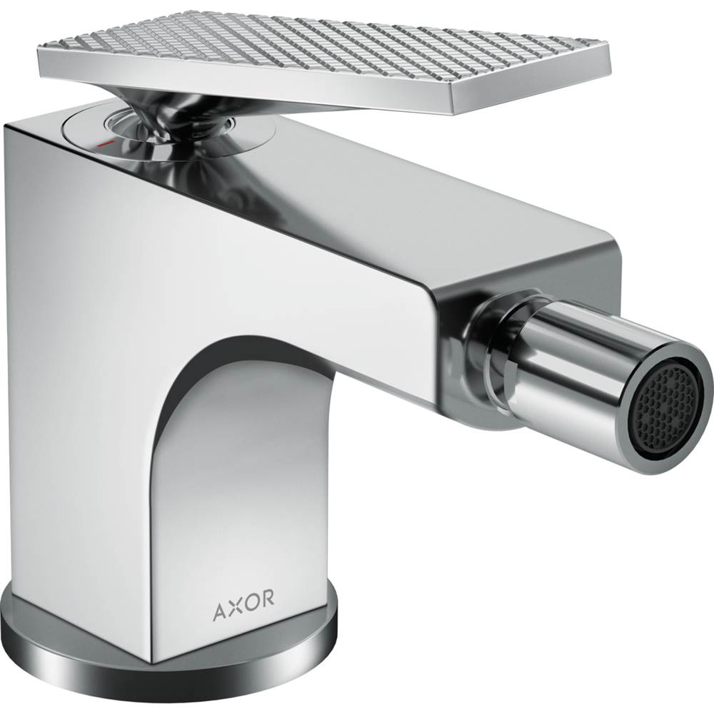 Axor - AXOR Citterio Single-Hole Bidet Faucet with Pop-Up Drain- Rhombic Cut, 1.5 GPM in Chrome - Chrome