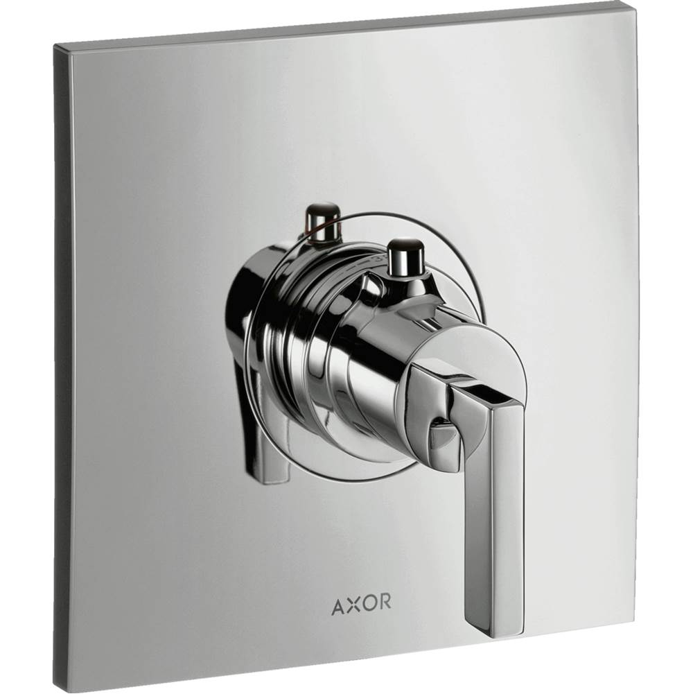 Axor - AXOR Citterio Thermostatic Trim with Lever Handle in Brushed Black Chrome - Brushed Black Chrome