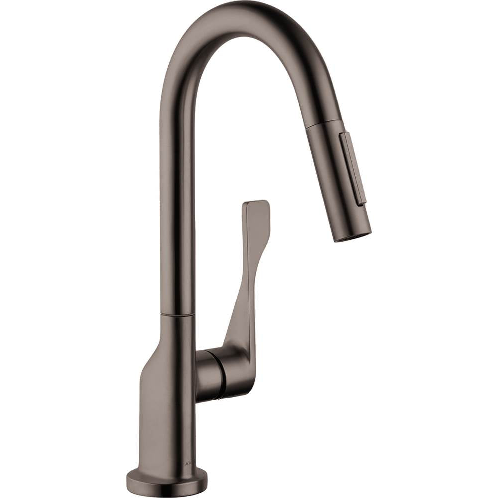 Axor - AXOR Citterio Prep Kitchen Faucet 2-Spray Pull-Down, 1.75 GPM in Brushed Black Chrome - Brushed Black Chrome