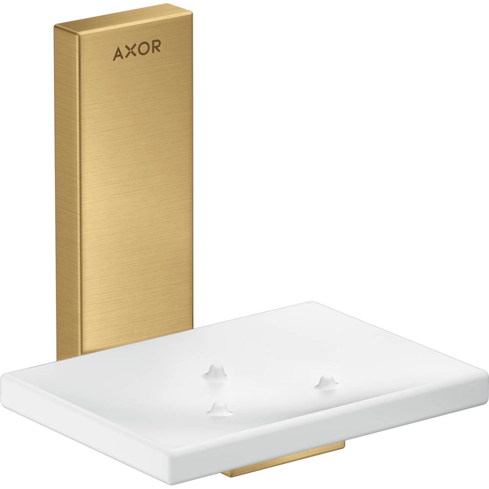 Axor - AXOR Universal Rectangular Soap Dish in Brushed Gold Optic - Brushed Gold Optic