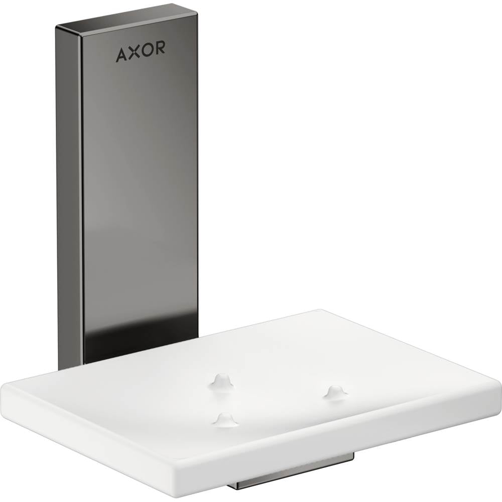 Axor - AXOR Universal Rectangular Soap Dish in Polished Black Chrome - Polished Black Chrome