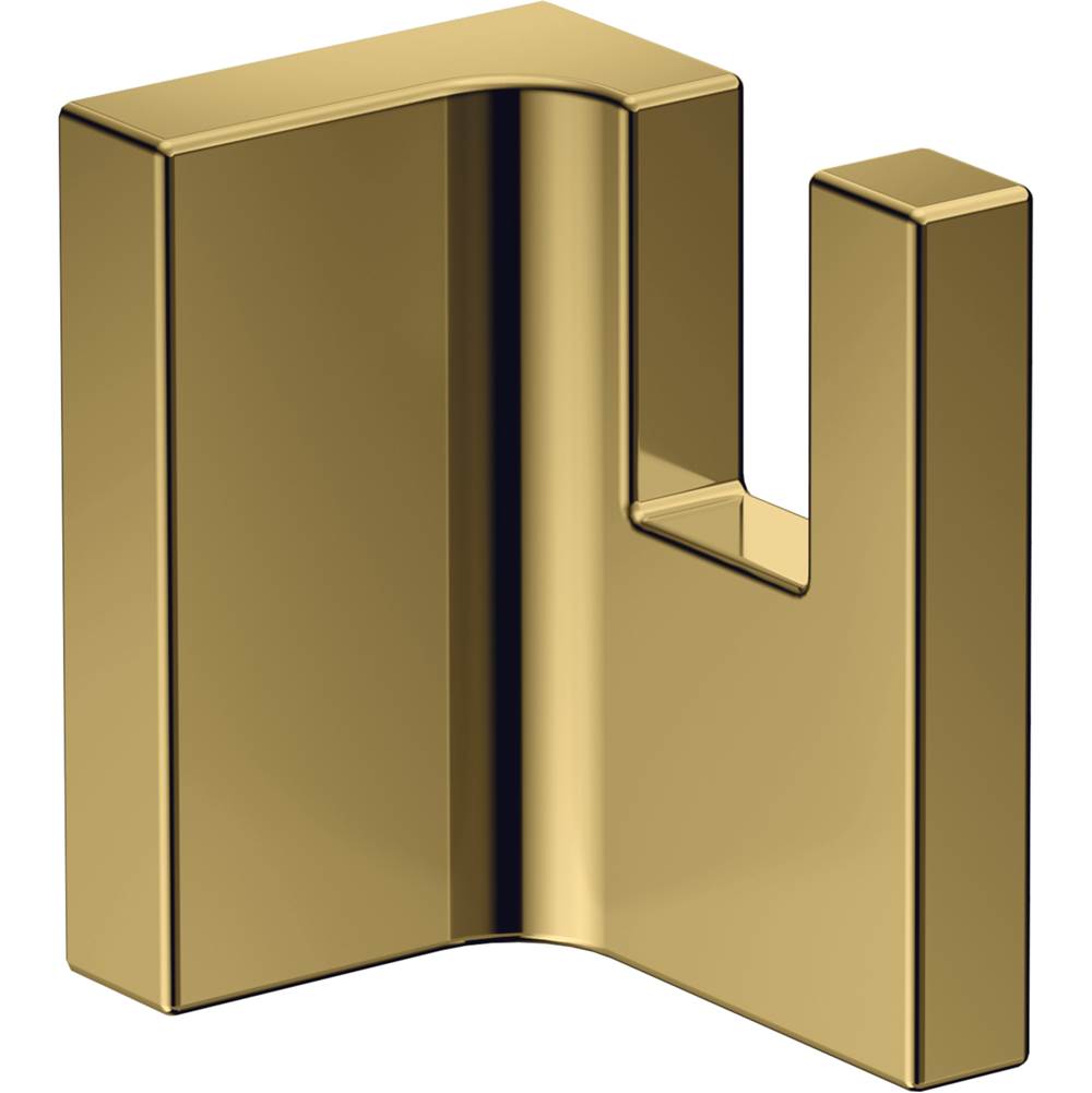Axor - AXOR Universal Rectangular Towel Hook in Polished Gold Optic - Polished Gold Optic
