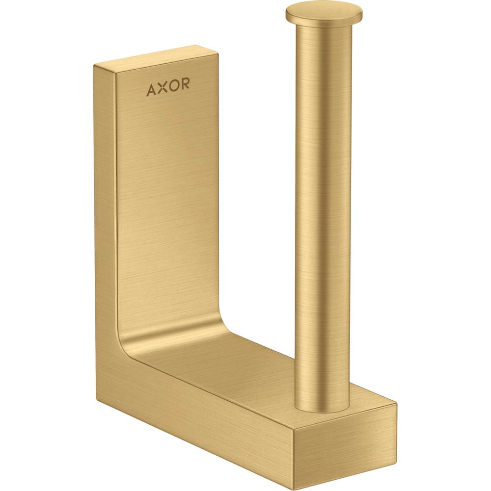 Axor - AXOR Universal Rectangular Spare Roll Holder in Brushed Gold Optic - Brushed Gold Optic