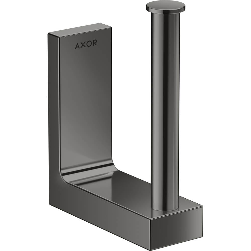 Axor - AXOR Universal Rectangular Spare Roll Holder in Polished Black Chrome - Polished Black Chrome