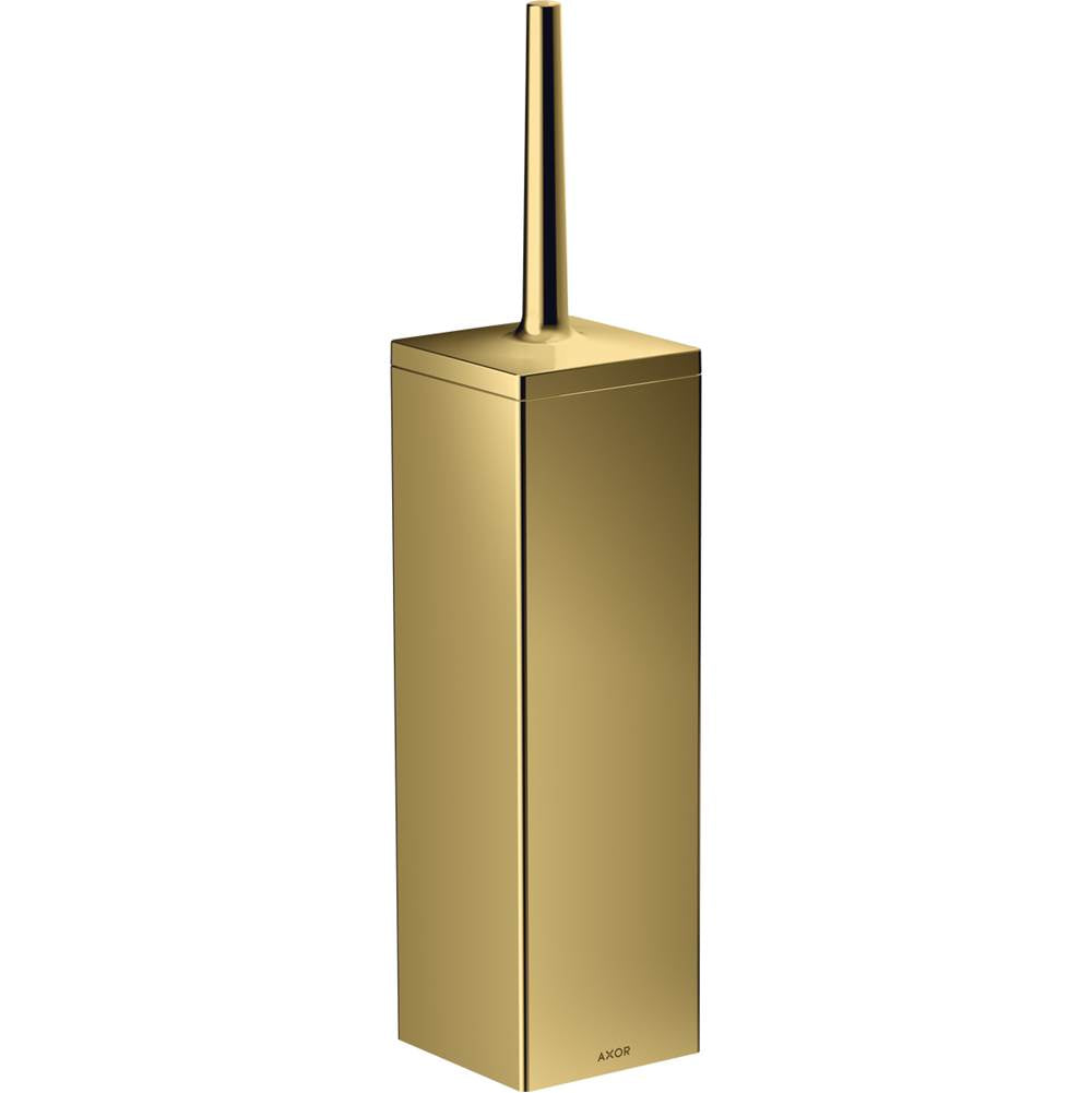 Axor - AXOR Universal Rectangular Toilet Brush Holder, Wall-Mounted in Polished Gold Optic - Polished Gold Optic