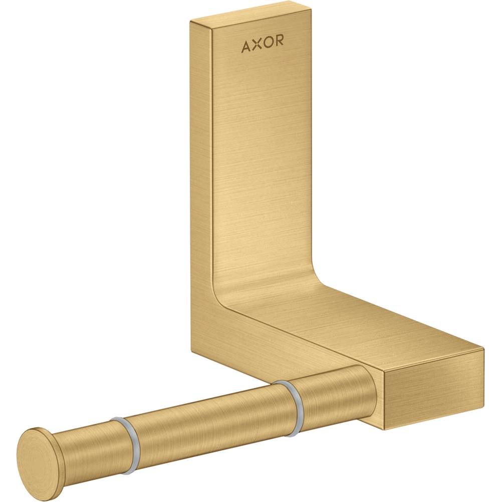 Axor - AXOR Universal Rectangular Toilet Paper Holder in Brushed Gold Optic - Brushed Gold Optic