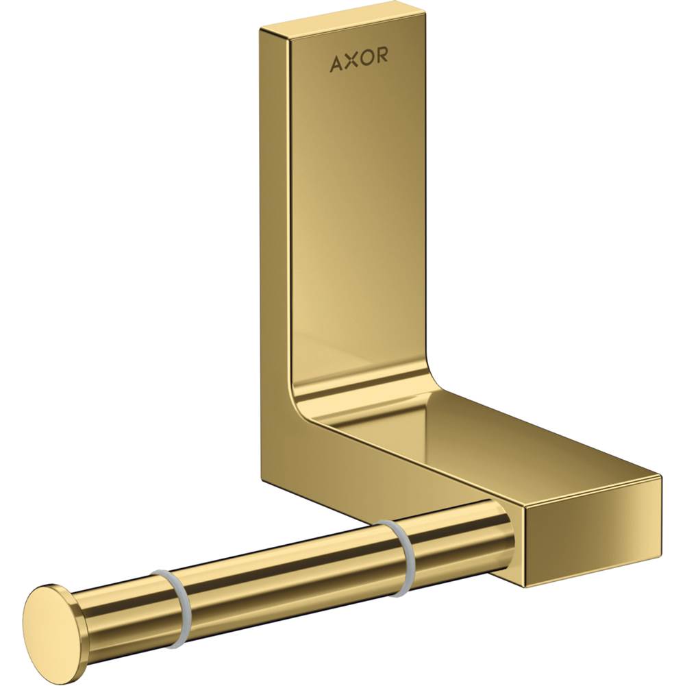 Axor - AXOR Universal Rectangular Toilet Paper Holder in Polished Gold Optic - Polished Gold Optic