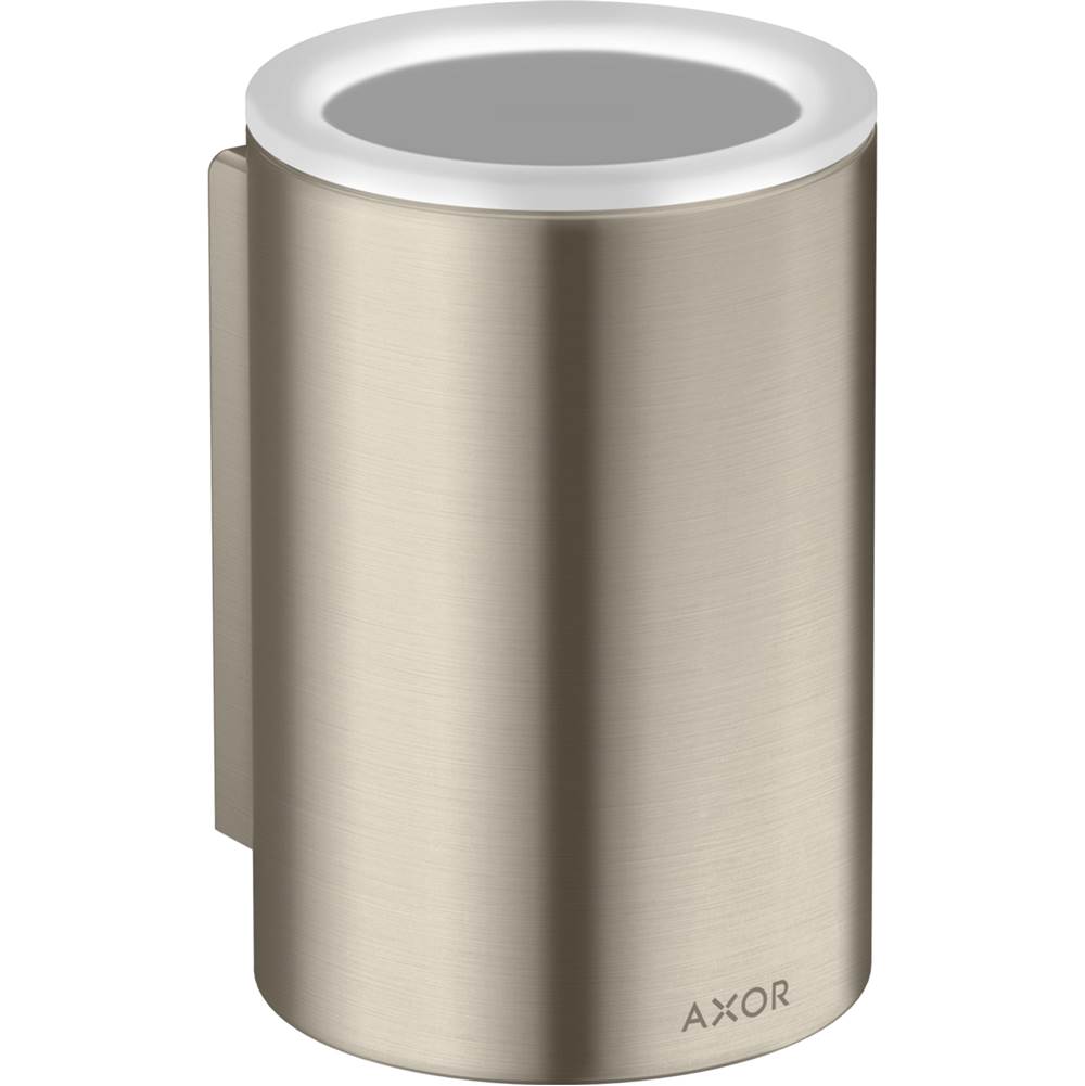 Axor - AXOR Universal Circular Toothbrush Tumbler in Brushed Nickel - Brushed Nickel
