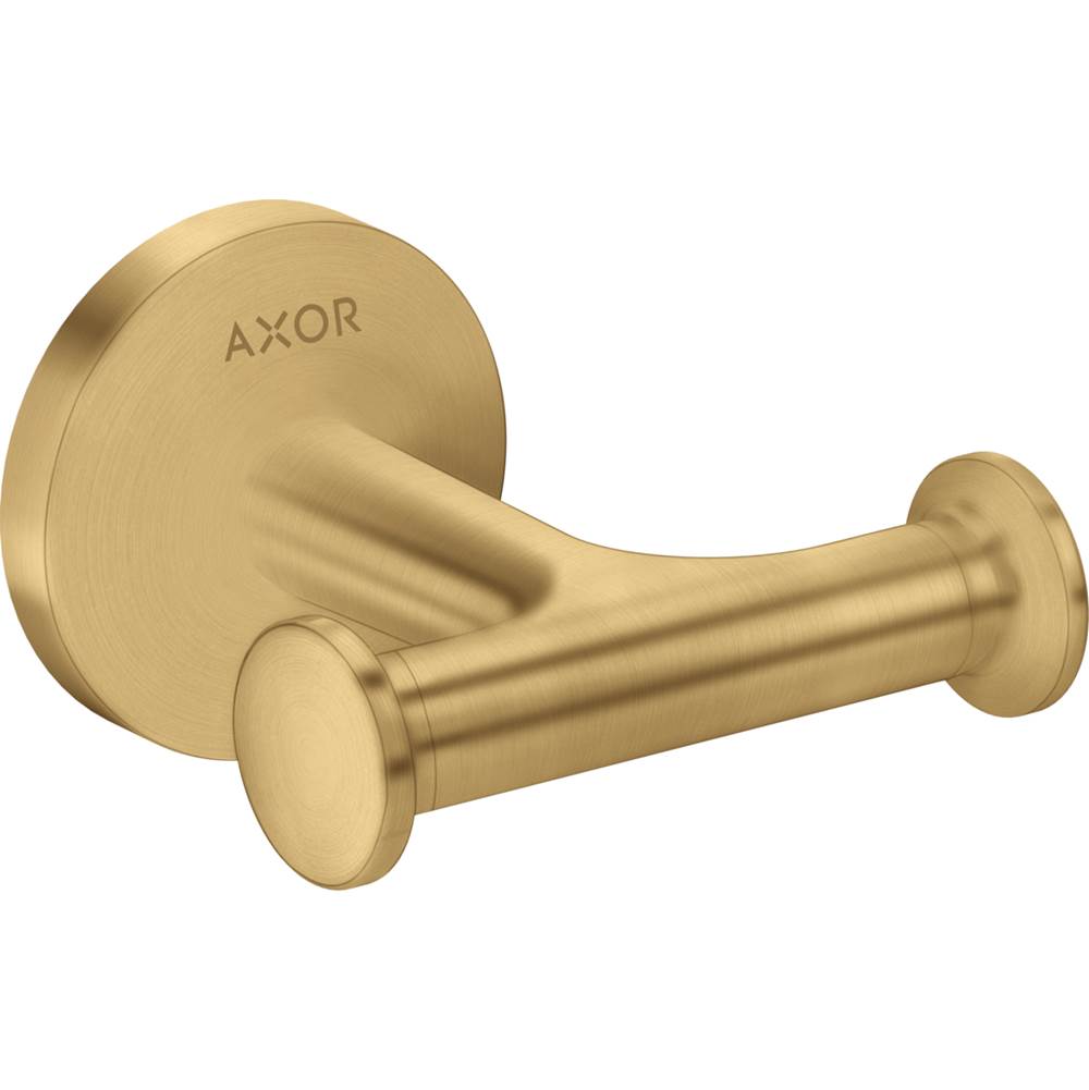 Axor - AXOR Universal Circular Double Hook in Brushed Gold Optic - Brushed Gold Optic