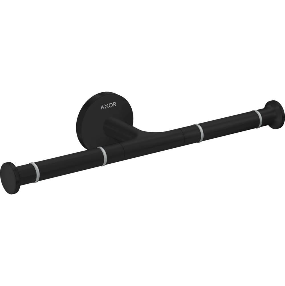 Axor - AXOR Universal Circular Double Toilet Paper Holder in Matte Black - Matte Black