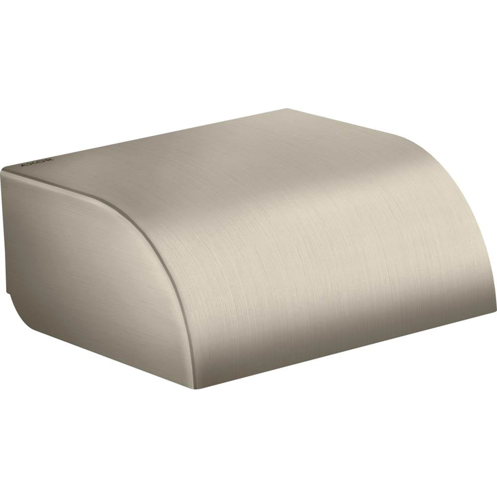 Axor - AXOR Universal Circular Roll Holder with Cover in Brushed Nickel - Brushed Nickel