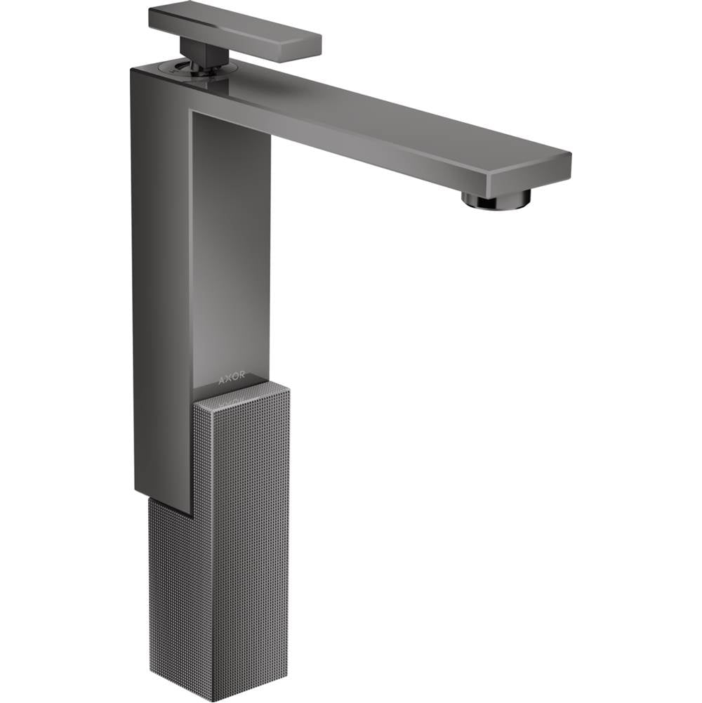 Axor - AXOR Edge Single-Hole Faucet 280 - Diamond Cut, 1.2 GPM in Polished Black Chrome - Polished Black Chrome