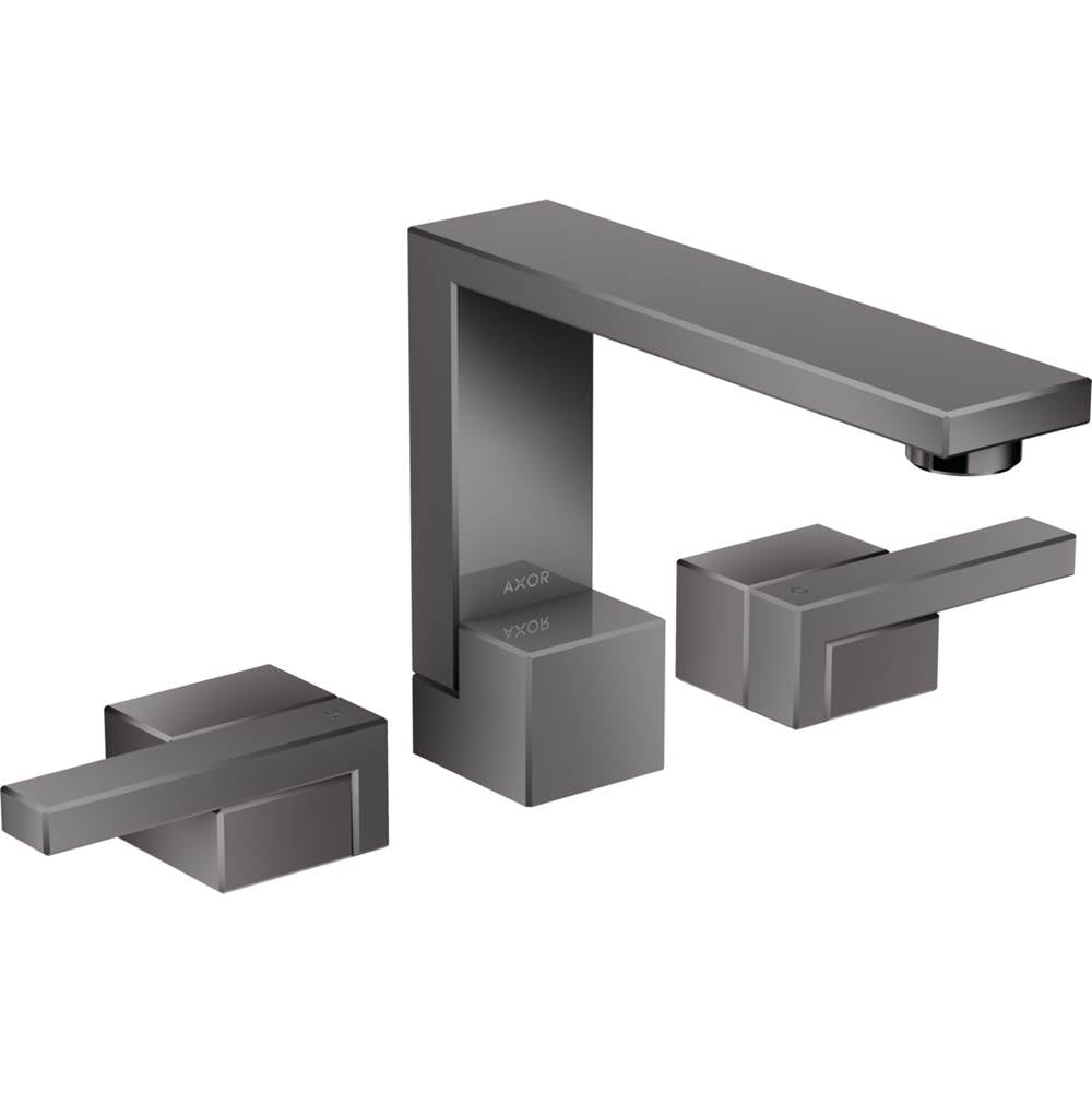 Axor - Edge Widespread Faucet 130, 1.2 GPM in Polished Black Chrome - Polished Black Chrome