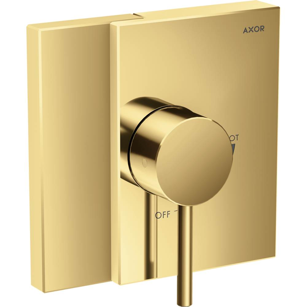 Axor - Edge Pressure Balance Trim in Polished Gold Optic - Polished Gold Optic