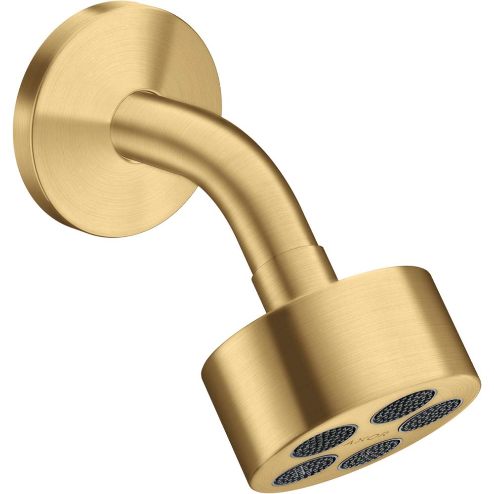 Axor - AXOR ONE Showerhead 75 1-Jet, 1.5 GPM in Brushed Gold Optic - Brushed Gold Optic