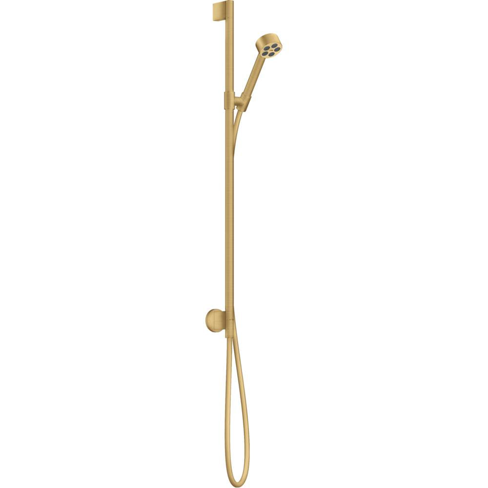 Axor - AXOR ONE Wallbar Set 75 1-Jet with Wall Outlet, 2.5 GPM in Brushed Gold Optic - Brushed Gold Optic
