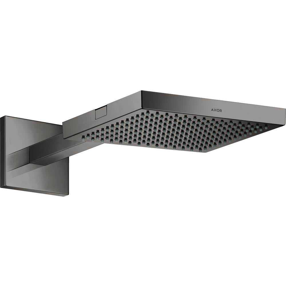 Axor - AXOR ShowerSolutions Showerhead 240 1-Jet with Showerarm Trim, 2.5 GPM in Polished Black Chrome - Polished Black Chrome