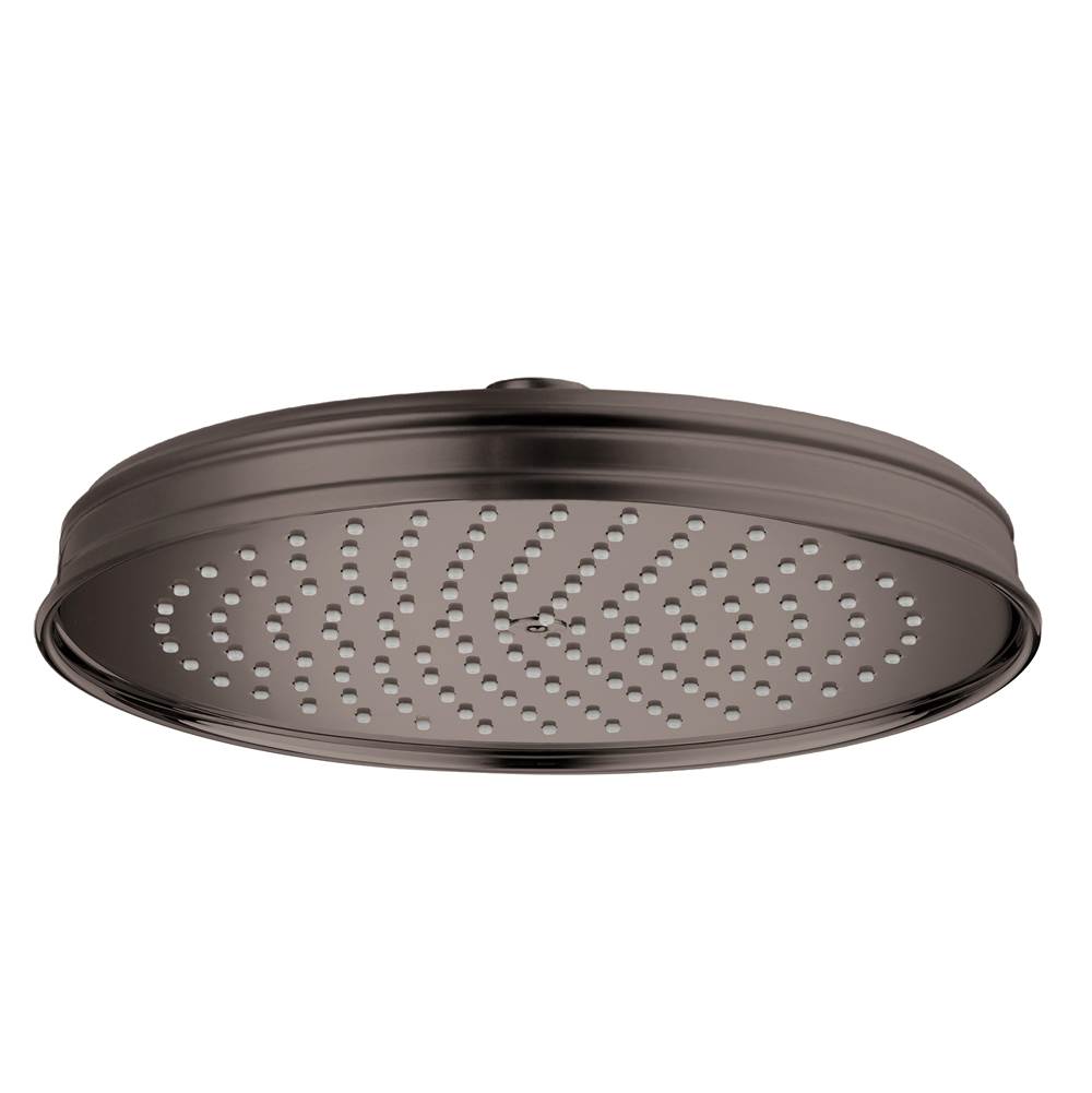 Axor - AXOR Montreux Showerhead 240 1-Jet, 1.75 GPM in Brushed Black Chrome - Brushed Black Chrome