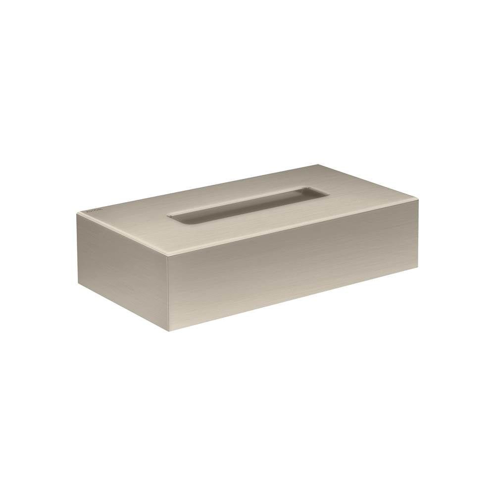 Axor - AXOR Universal Circular Tissue Box in Brushed Nickel - Brushed Nickel