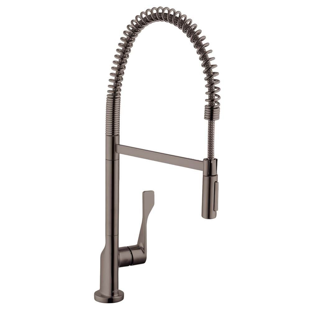 Axor - AXOR Citterio Semi-Pro Kitchen Faucet 2-Spray, 1.75 GPM in Brushed Black Chrome - Brushed Black Chrome