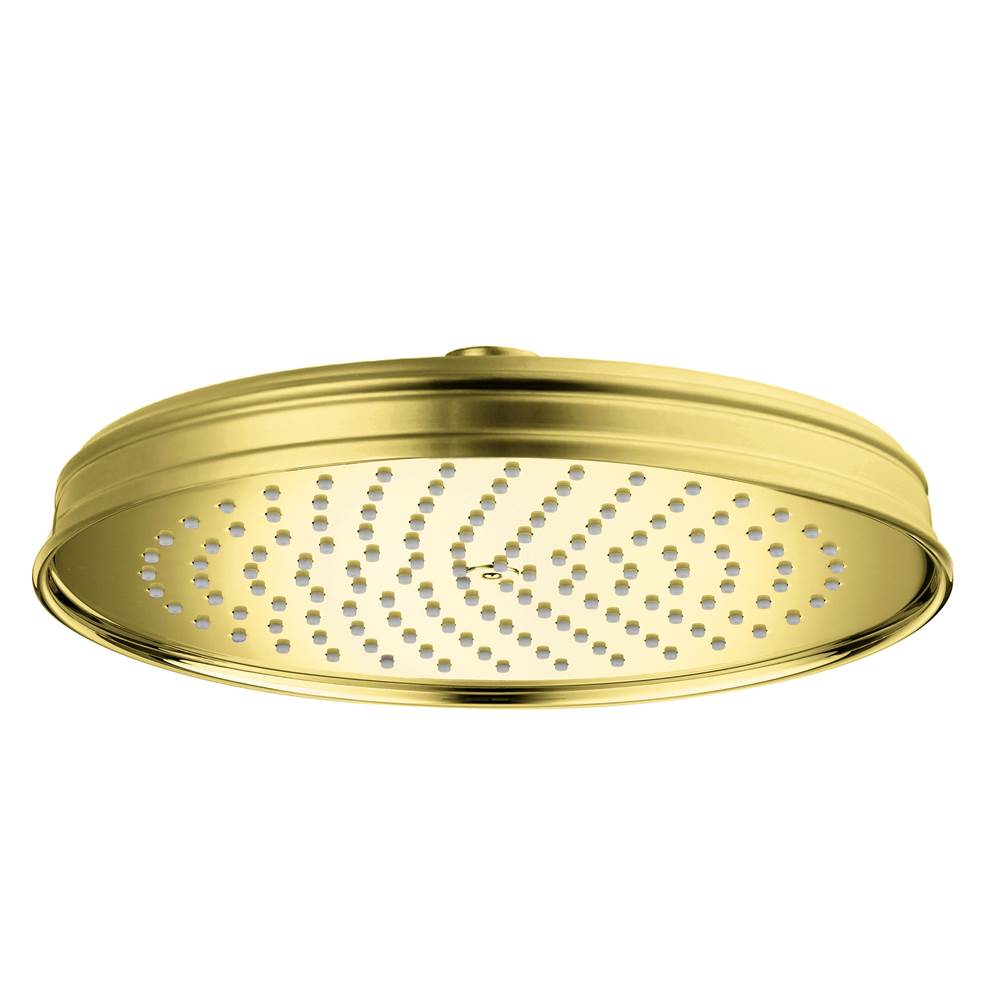 Axor - AXOR Montreux Showerhead 240 1-Jet, 1.75 GPM in Brushed Gold Optic - Brushed Gold Optic