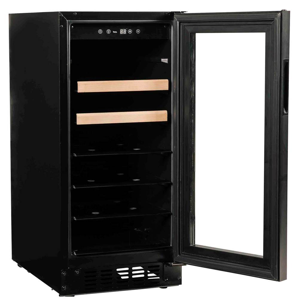 15'' Beverage Center with Overlay Trim Glass Door