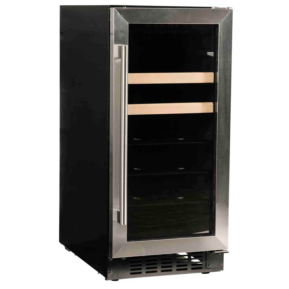 15'' Beverage Center with Stainless Trim Glass Door