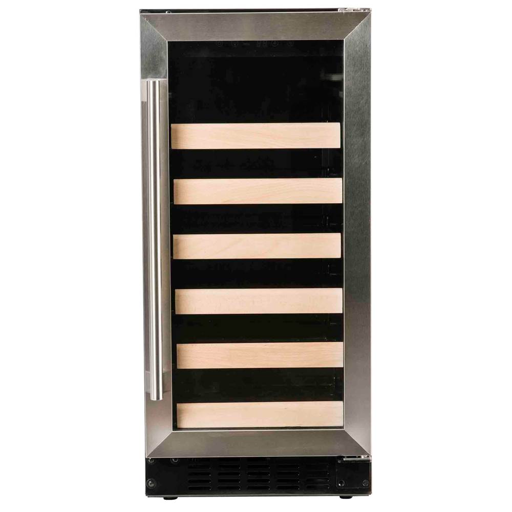 Azure - 15'' Wine Center with Stainless Trim Glass Door