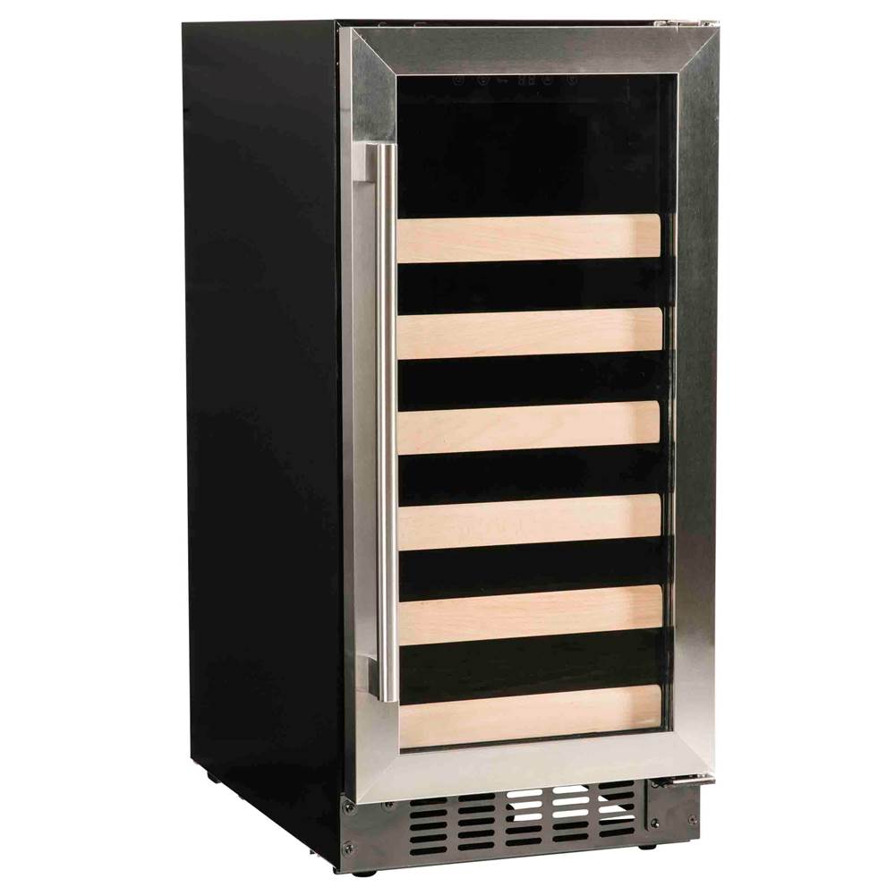 15'' Wine Center with Stainless Trim Glass Door