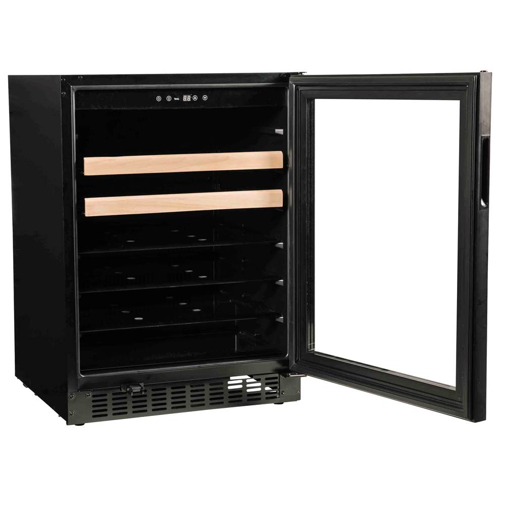 24'' Beverage Center with Overlay Trim Glass Door