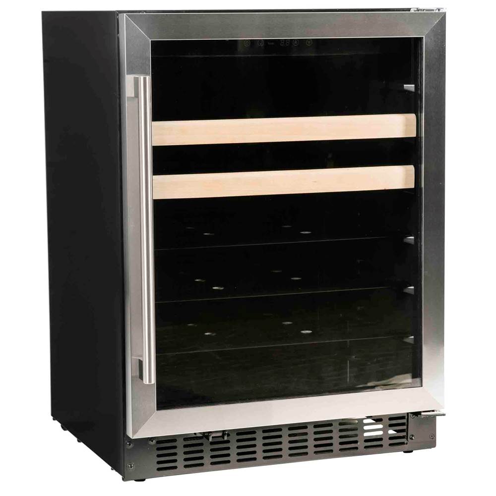 24'' Beverage Center with Stainless Trim Glass Door