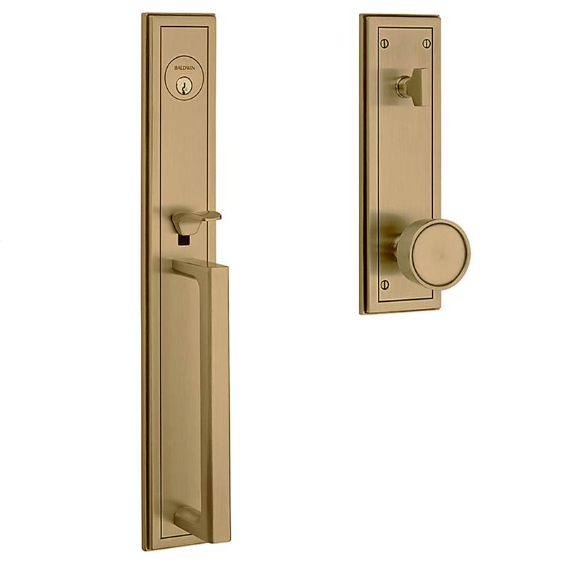 Baldwin - 85311 H HILLS SGL CYL - Satin Brass and Brown