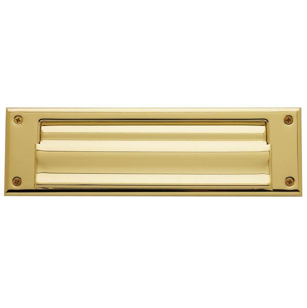 Baldwin - 0017 LETTER BOX PLT 003 - Lifetime Polished Brass