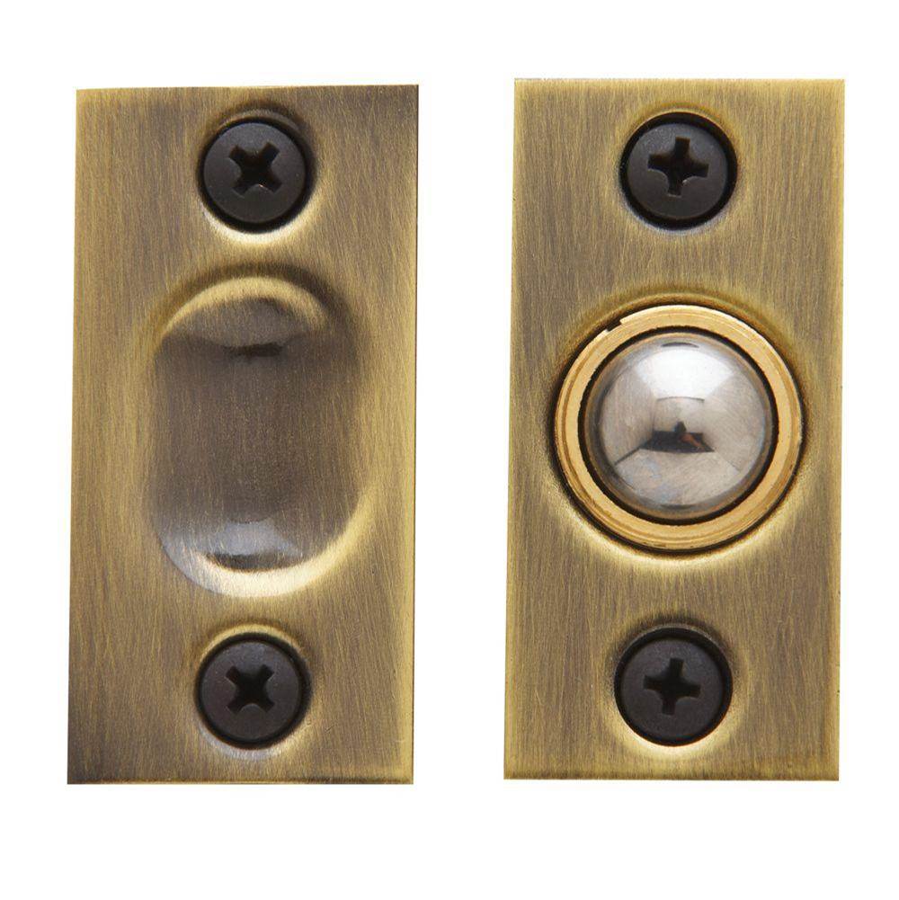 Baldwin - 0425 ADJ BALL CATCH 050 - Satin Brass and Black