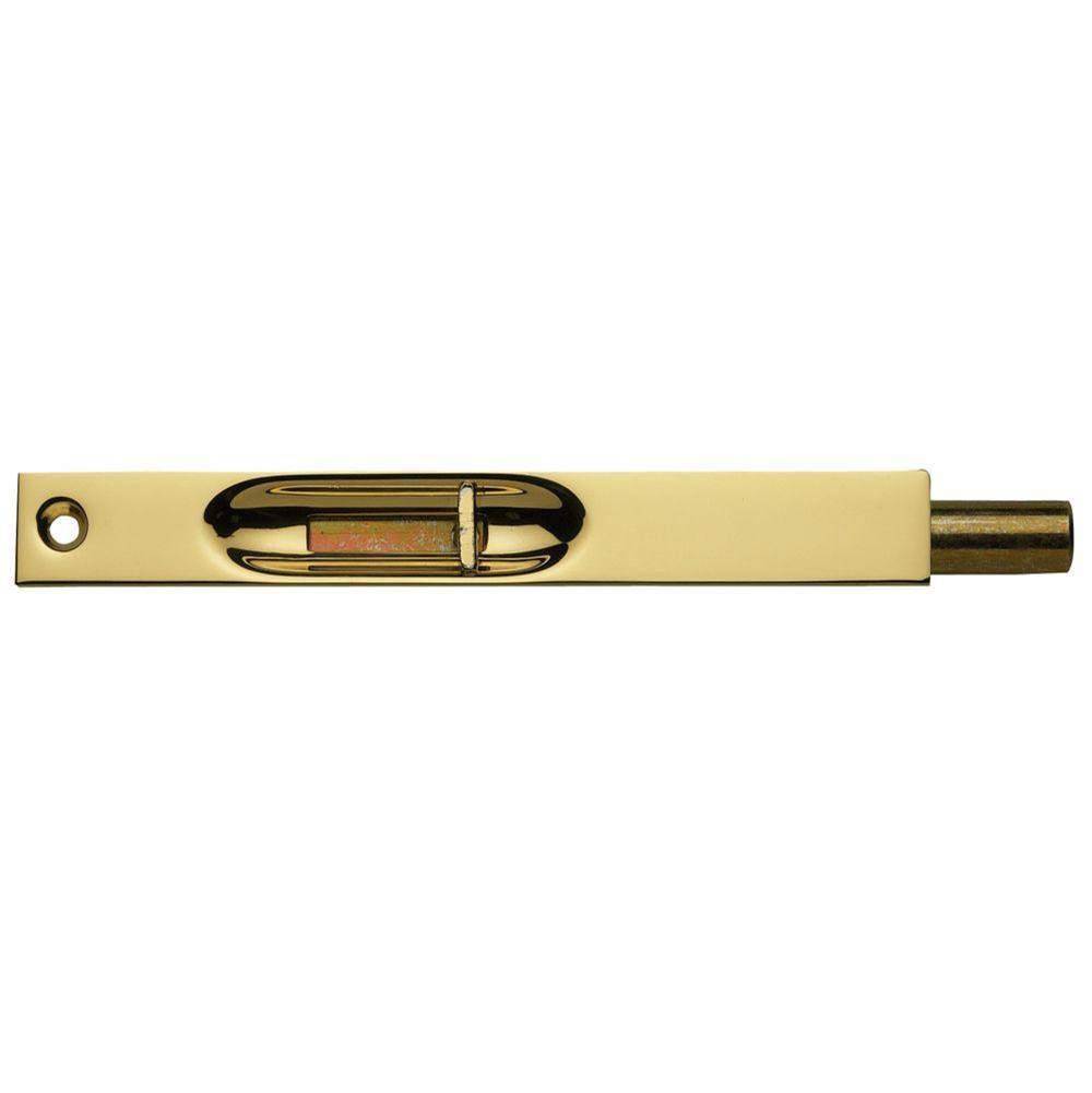 Baldwin - 0626 FLUSH BOLT 6 003 - Lifetime Polished Brass