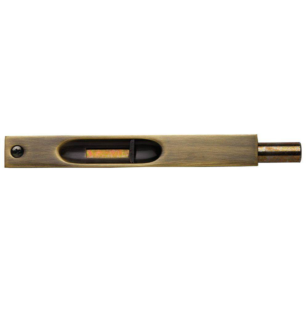 Baldwin - 0626 FLUSH BOLT 6 050 - Satin Brass and Black
