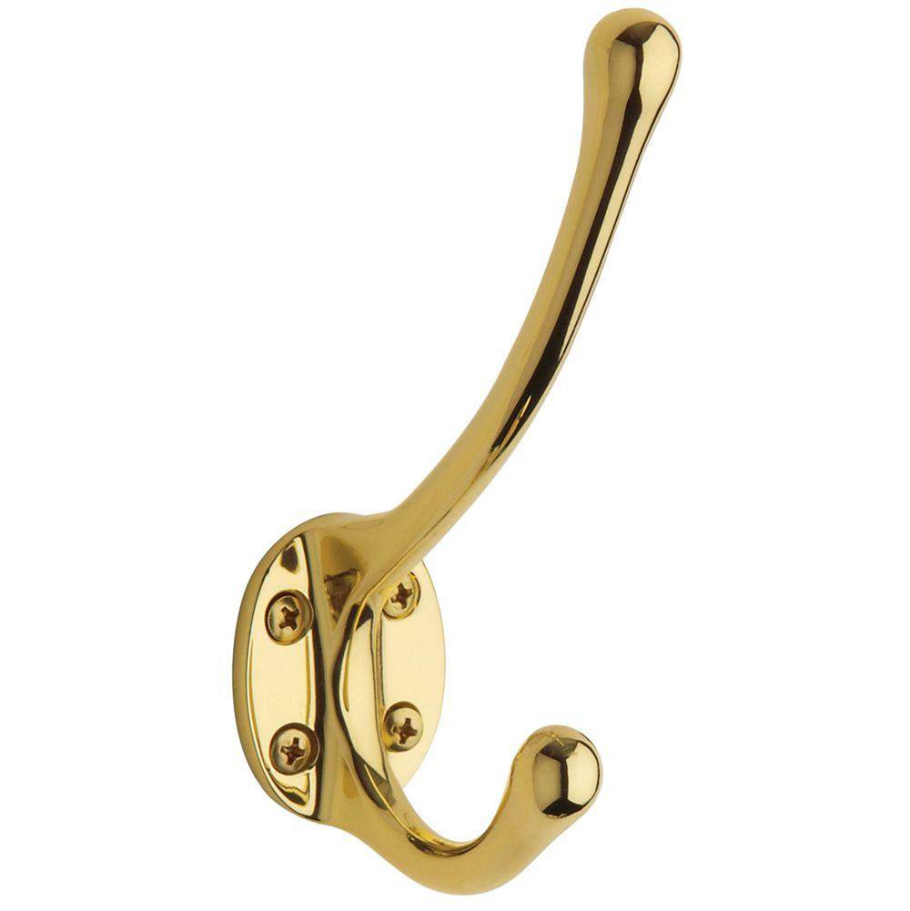 Baldwin - 0742 COSTUME HOOK 003 - Lifetime Polished Brass