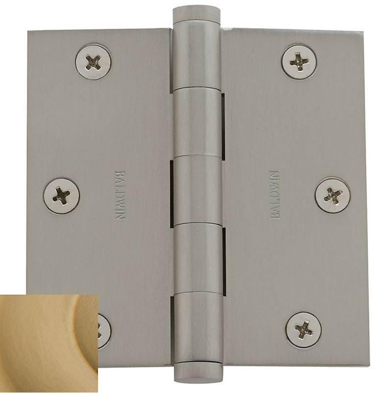 Baldwin - 1035 HINGE 3.5X3.5 - Vintage Brass