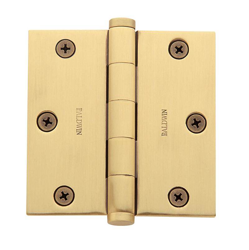 Baldwin - 1035 BUTTON TIP 060 - Satin Brass and Brown