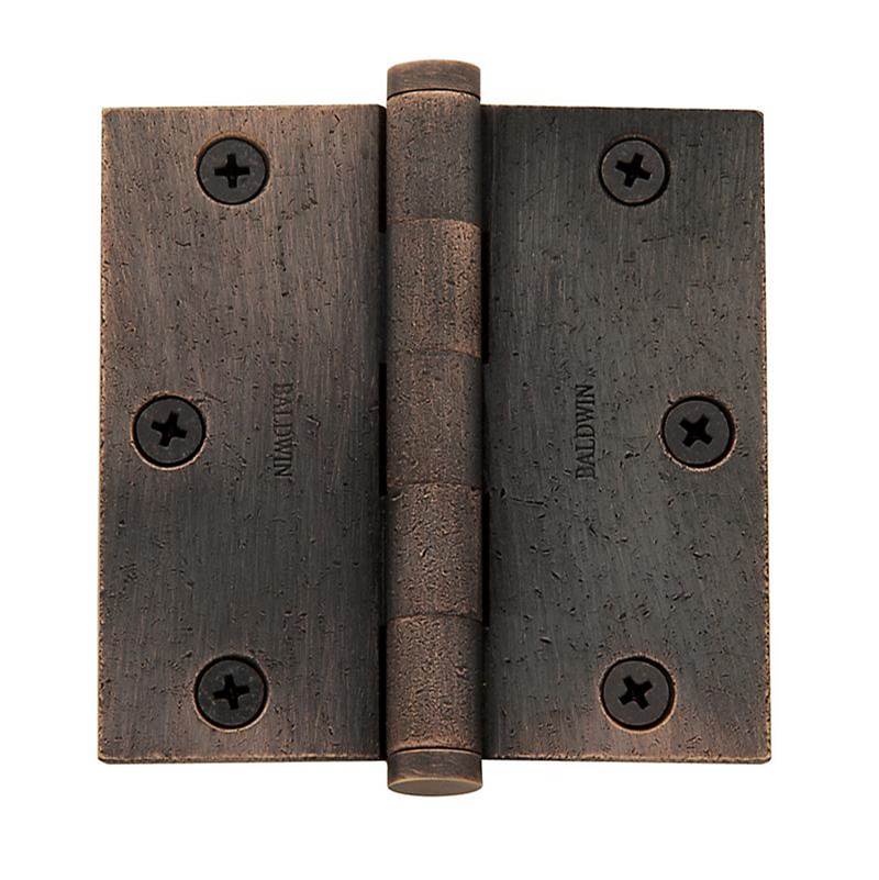 Baldwin - 1035 HINGE 3.5X3.5 402 - Distressed Oil-Rubbed Bronze