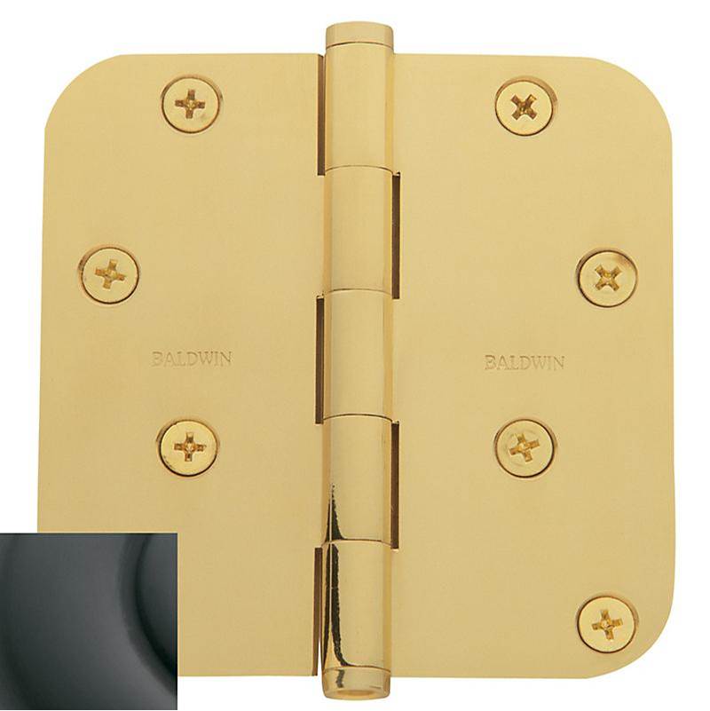 Baldwin - 1140 5/8'' Radius Corner Hinge - Oil-Rubbed Bronze