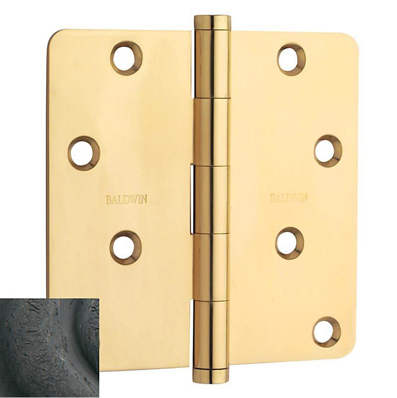 Baldwin - 1440 1/4 RAD CNR HINGE - Distressed Oil-Rubbed Bronze