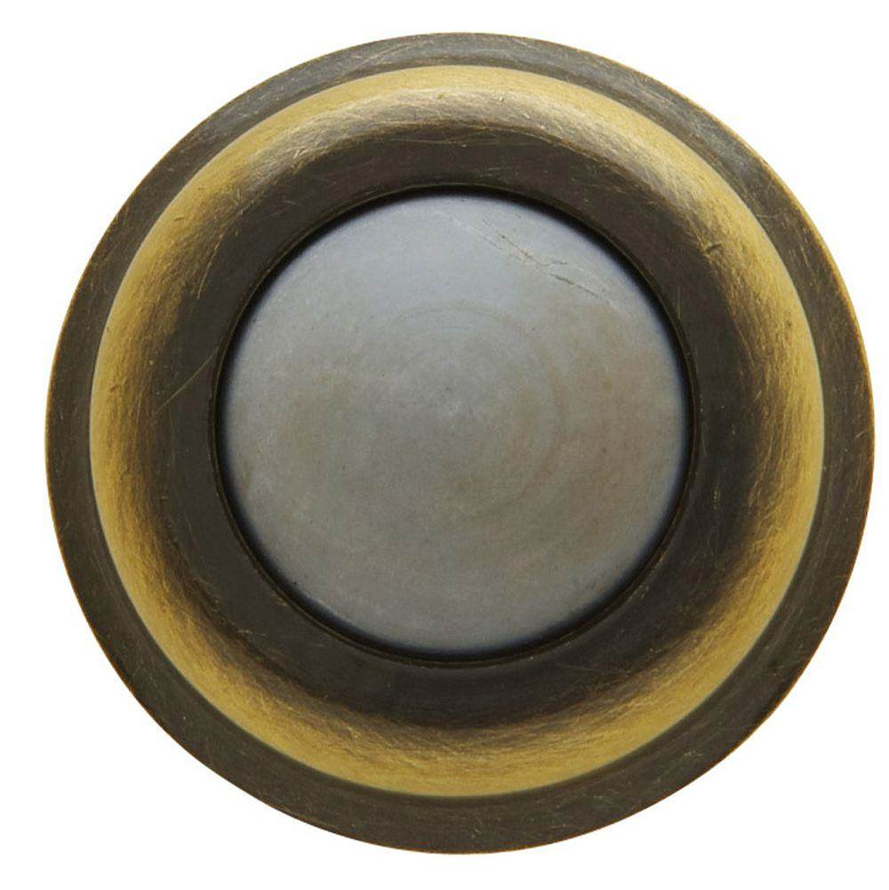 Baldwin - 4015 WALL BUMPER 050 - Satin Brass and Black
