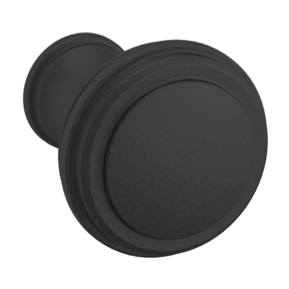 Baldwin - 4454 SEVERIN FAYERMAN C KNOB 1IN - Satin Black