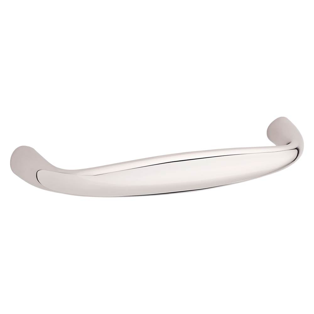 Baldwin - 4480 OVAL PULL 4IN CTC 055 - Polished Nickel,Lifetime Finish